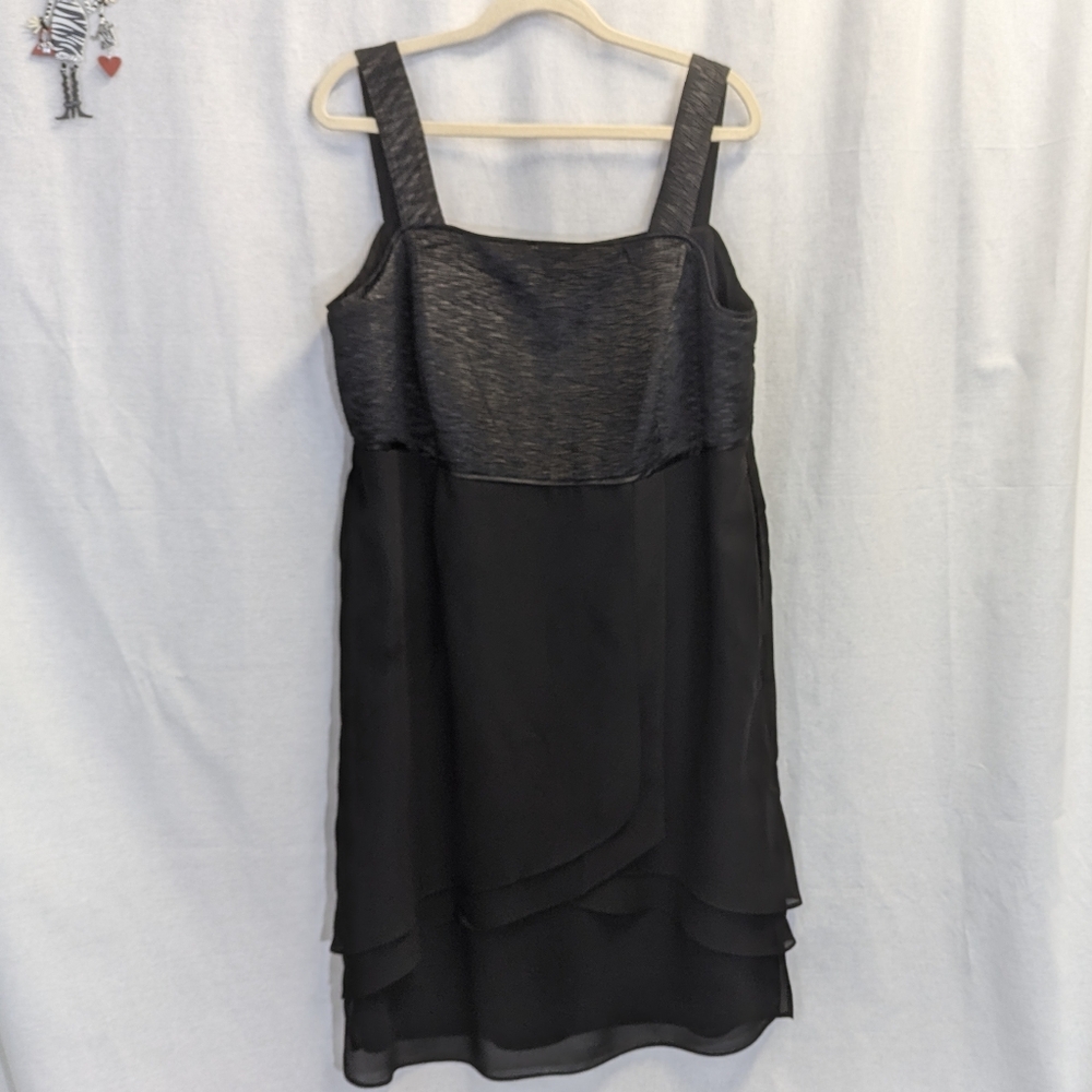 Le Bos Size 14W Black Dress